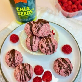 Raspberry and Coconut Protein Balls