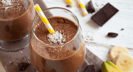 Cacao Powder Protein Smoothie with Organic Whey Protein